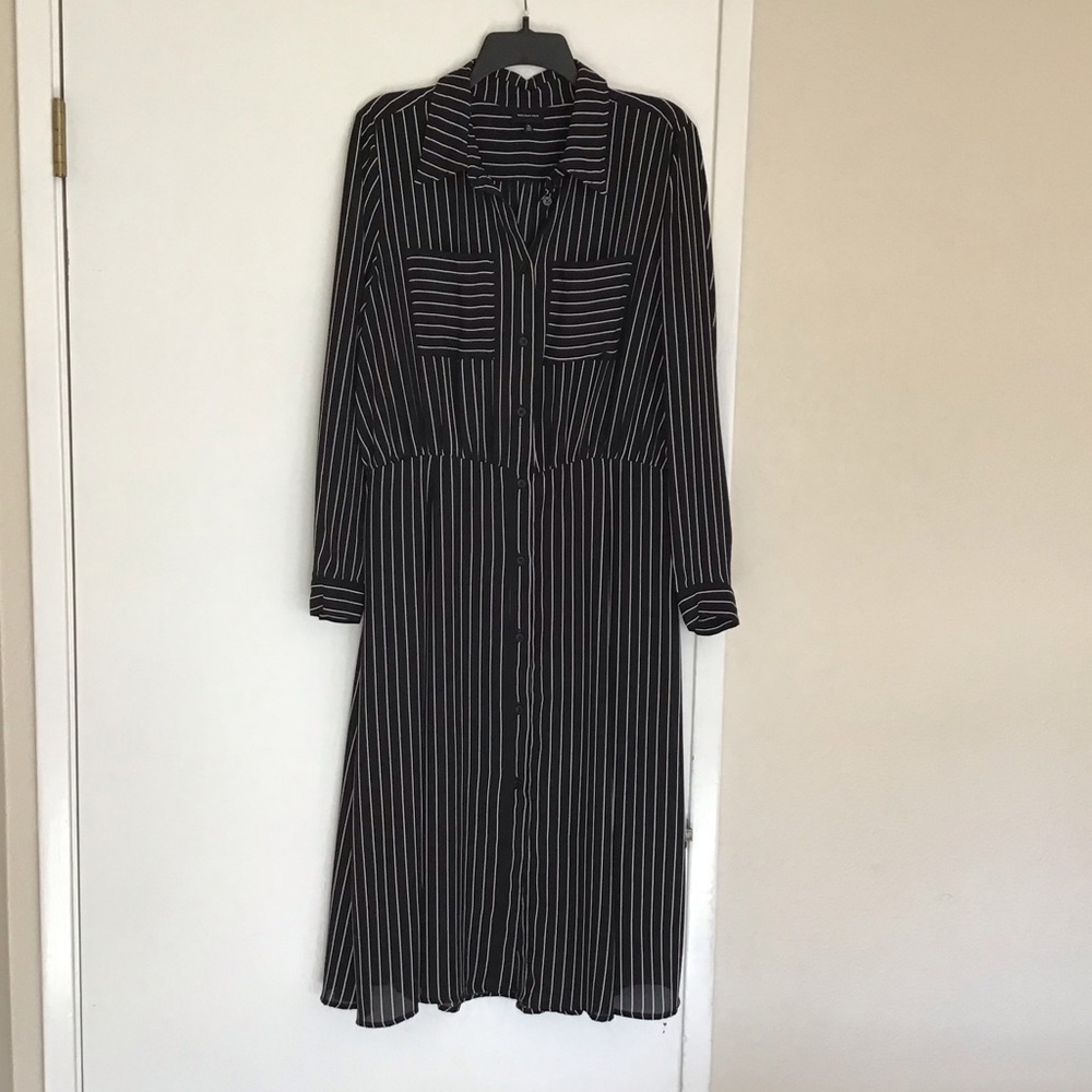 Who what wear black and white dress size L